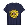 Leopard Sunflower For Wife Leopard Print Gift Sunflower T-Shirt