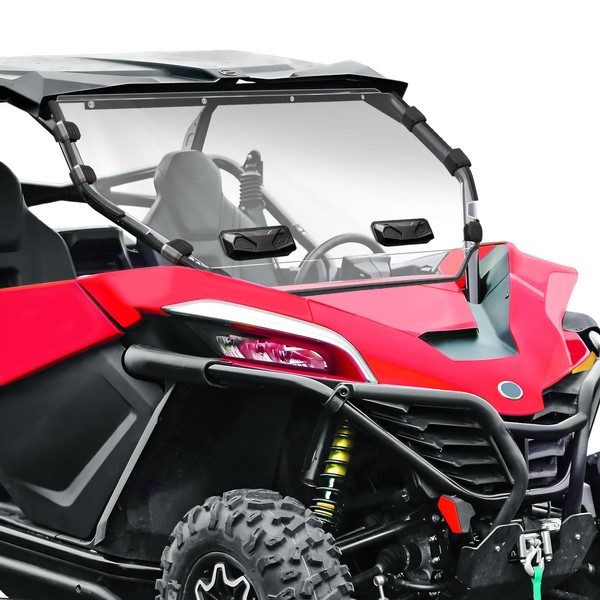 StarknightMT Zforce 950 Vented Front Full Windshield - Compatible with