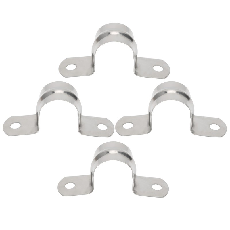 100pcs 25mm U Shaped Saddle Clamp Air Tube Conduit Clips