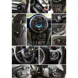 UNICUS Dash Air Vent Cover Trims Carbon Effect 8X Compatible with Mini Cooper F55 F56 F57