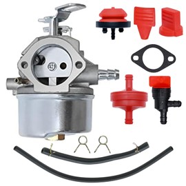 laffoonparts 640052 Carburetor Kit, Replacement for Tecumseh HMSK80 HMSK90 8HP 9HP 10HP LH318SA LH358SA Snow Blower, Replaces 640349 640054 640058A 640058