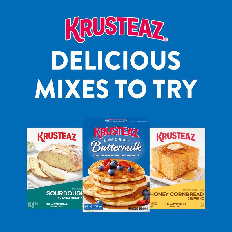 Krusteaz Complete Buttermilk Pancake and Waffle Mix, Light & Fluffy,