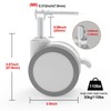 JOY worker Lockable Stem Caster Wheels Set of 4, Metric