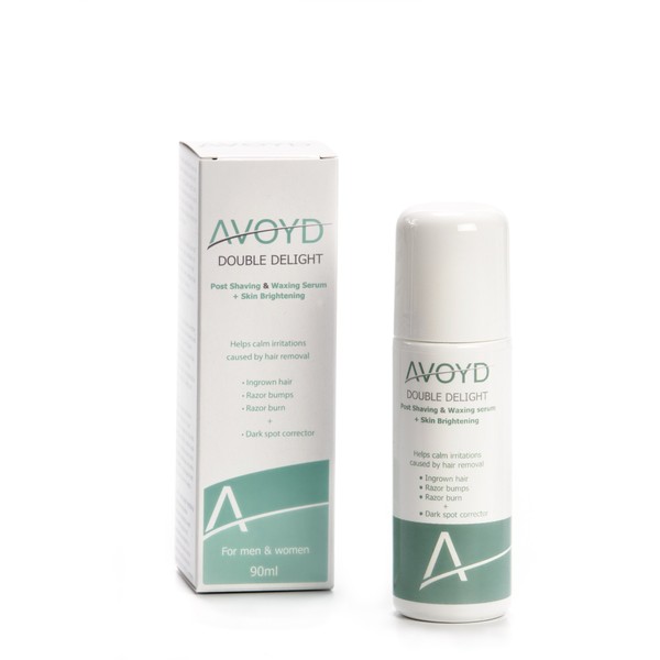 AVOYD Double Delight avoids ingrown hair, razor burn, razor bumps and pigmentation