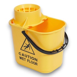 Robert Scott Professional 15 Litre Mop Bucket Colour Coded - Made from Recycled Plastic (Yellow)