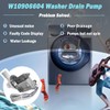 W10906604 Washer Drain Pump Assembly Replacement for Whirlpool Kenmore Amana