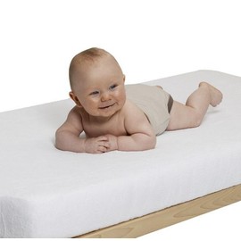 Playshoes Jersey Fitted Sheet Mattress Protector (60 x 120 cm, Blue)