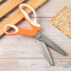 Wavy Serrated Scissor Colour Handle DIY Hand Made Cloth Paper