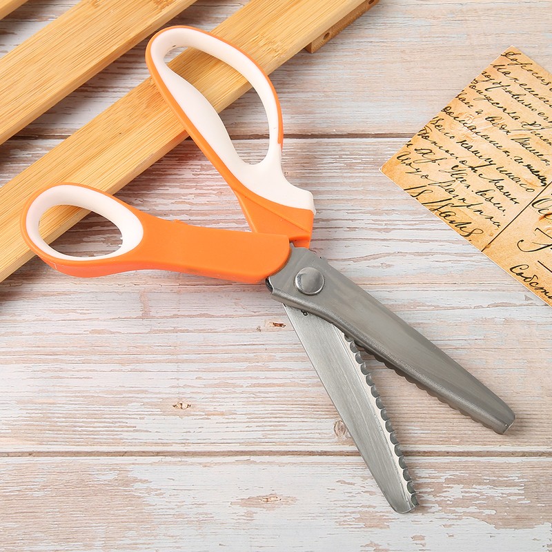 Wavy Serrated Scissor Colour Handle DIY Hand Made Cloth Paper