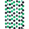 WEVEN Green and Black Paper Garland Circle Dot Party Banner