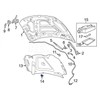 Rexka 20pcs Hood Insulation Bumper Cover Retainer Clip Compatible with