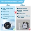 Cold Plunge Thermometer, Multifunction Floating Pool Waterproof Thermometer for Ice