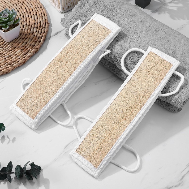 Banda Exfoliante de Lufa Natural VOSAREA para Ducha y Limpieza