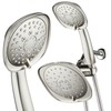 AquaDance Luxury Square High-Pressure Giant 7.3" Rain Shower Head/Handheld Spa