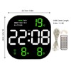 Digital Clock Large Screen LED USB 5V Remote Multifunctional Temperature
