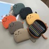 THREE RABBITS Coin Purse, Coin Purse, Embroidery, Cats, Cute, Large