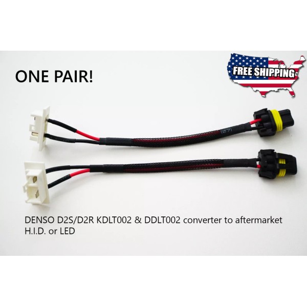SparkHID 2X DENSO Slim 35W KDLT002 DDLT002 ballast conversion harness