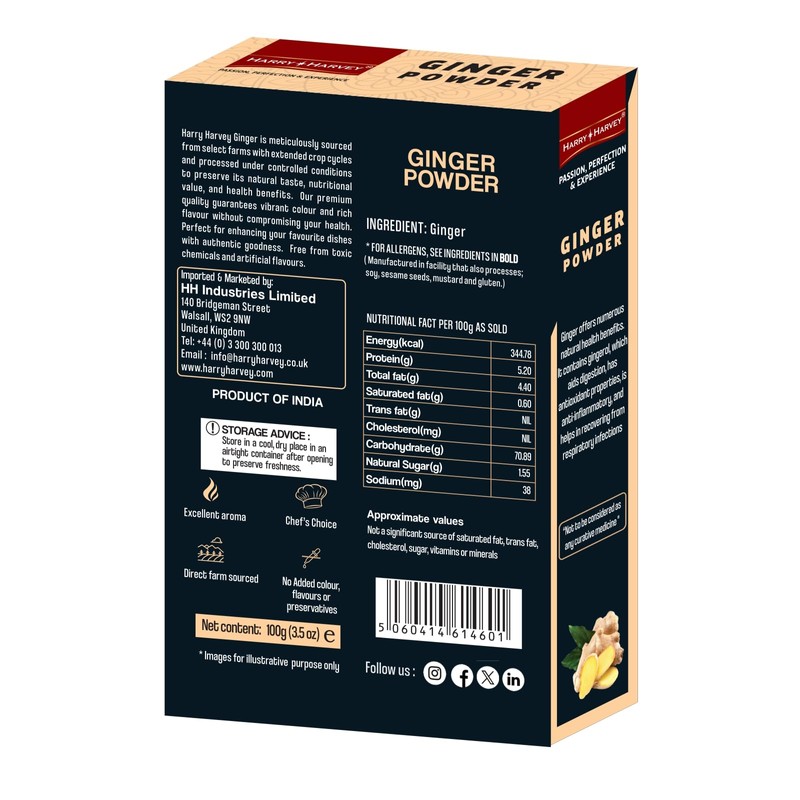 Harry Harvey Ginger Powder 100g