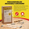 1/4”-20 Quick Easy Heavy Duty Toggle Anchors with Bolts -