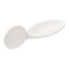 Mikinona 1Pc Ceramic Spoon Rest for Caviar Sauces Elegant Black