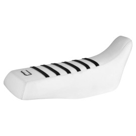 Honda TRX 300 Fourtrax Seat Cover 1988 - 2000  all WHITE - BLACK ribs #273