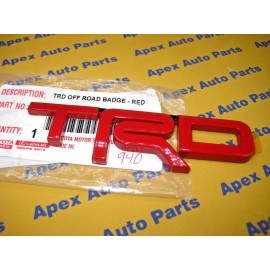 Toyota Tacoma 4Runner Tundra TRD Red Emblem Metal OEM Genuine Toyota TRD