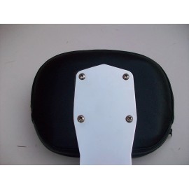 NEW "Chrome"  YAMAHA  V-Star 1300 Driver Backrest  w/ Black Studded Pad