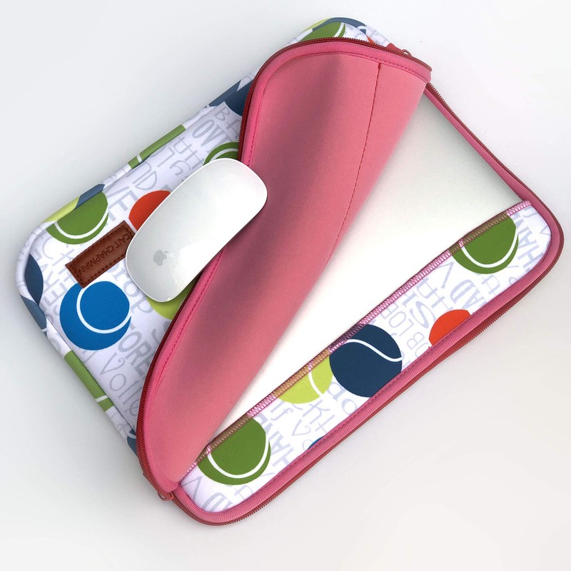 Passion for Tennis Collection 12.5"x10" Laptop Sleeve (Neoprene Laptop Sleeve)