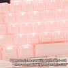 GEKUCAP Pink Clear Keycaps, Translucent Custom Keyboard Key Cap, MDA