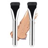 2pcs Flat Foundation Brush for Liquid Makeup, Ultra Thin Flat