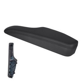 Youxmoto Right Passenger Side Armrest Front Door Trim, 2011-2023 for Chrysler 300; for Dodge Charger 11-23, Black PU Leather Inner Door Armrest, Replaces 1WK36YSAAB