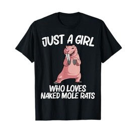 Funny Naked Mole Rat For Girls Kids Africa Tanzania Rodent T-Shirt
