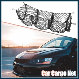 TUCKBOLD Trunk Cargo Organizer Storage Mesh Net Set for Truck Car 3 Pocket Automotive Parts