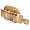 LENITH Stainless Steel Wire Cutting Board Holder, Cutting Board Rack