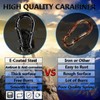 Ekunbuy Black Carabiner Clip, Heavy Duty Spring Snap Hook Quick