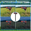 Qualirey 2 Pcs Solar Outdoor Alarm Motion Sensor 129dB Security