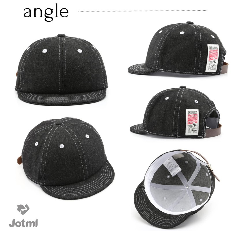 Jotml Denim Cap, Brim Short, Brim, Simple, Casual, Stylish, Hat,