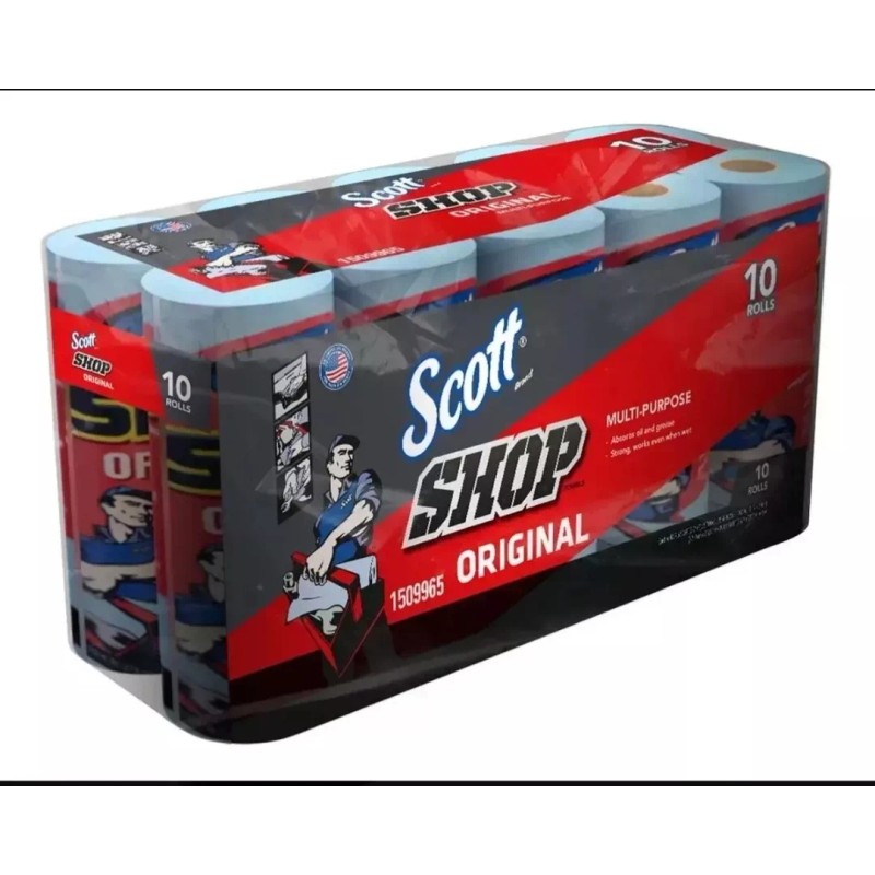 Scott Shop Towel Toalla Azul Multiuso Absorbe Aceite Agua