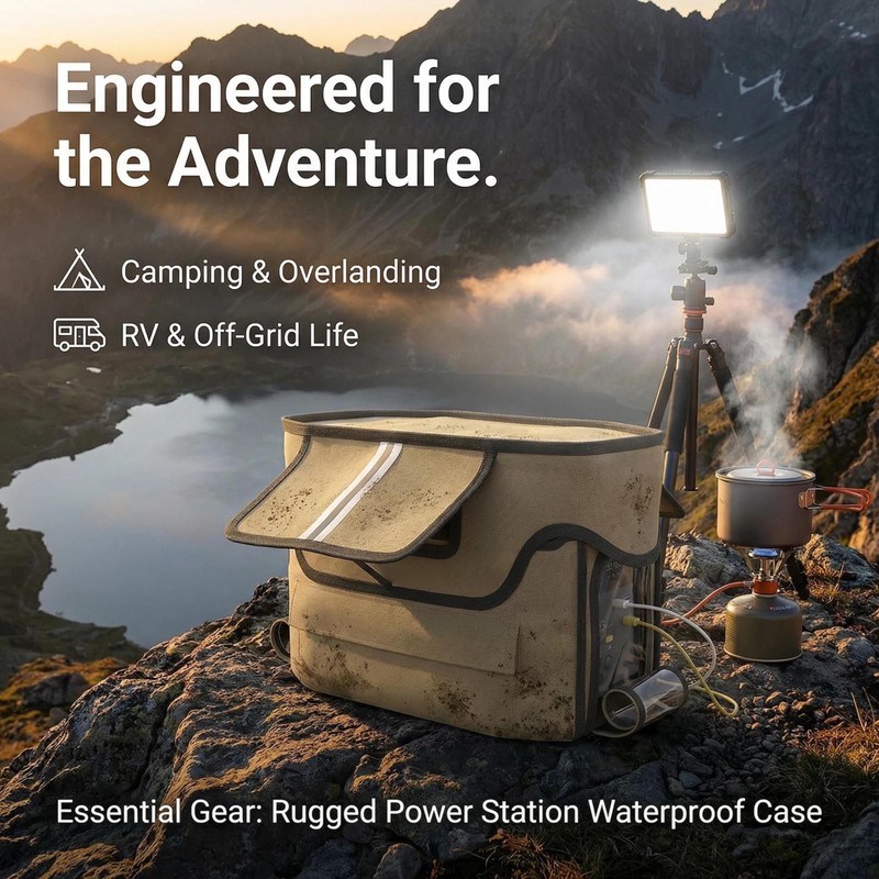 Power Station Waterproof Case, Compatible with EF ECOFLOW DELTA 2