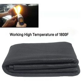 12"X12"X1/5'' Heat Shield Thermal Barrier Blanket Insulation Reflective Material High Temp Protection Carbon Felt for Stove Welders, Stuff for DIY Alcohol Burners, Heat Resistant Up To 1800°F 2Pack