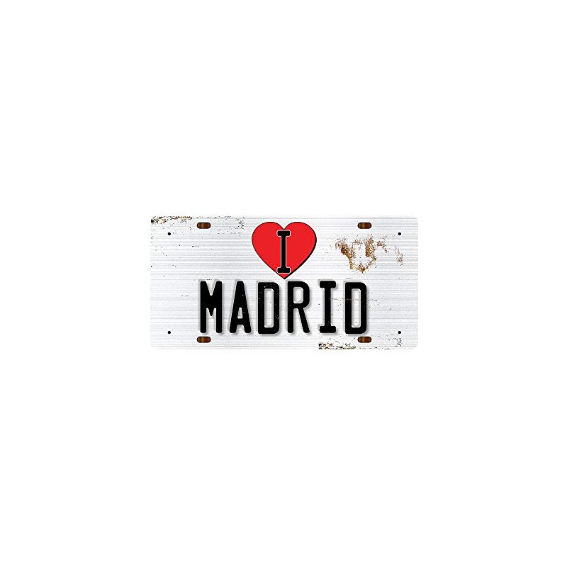 McMug - I Love Madrid - Metal Sign, Decorative Sign,