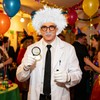 10 PCS Old Man Mad Scientist Wig Set,Dressing up Grandpa