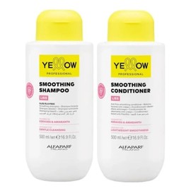 Kit Liss Yellow Shampoo  Acondicionador 500mlcu Antifrizz