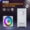 VETROO AL800 White Full Tower PC Case with WHITE 3x