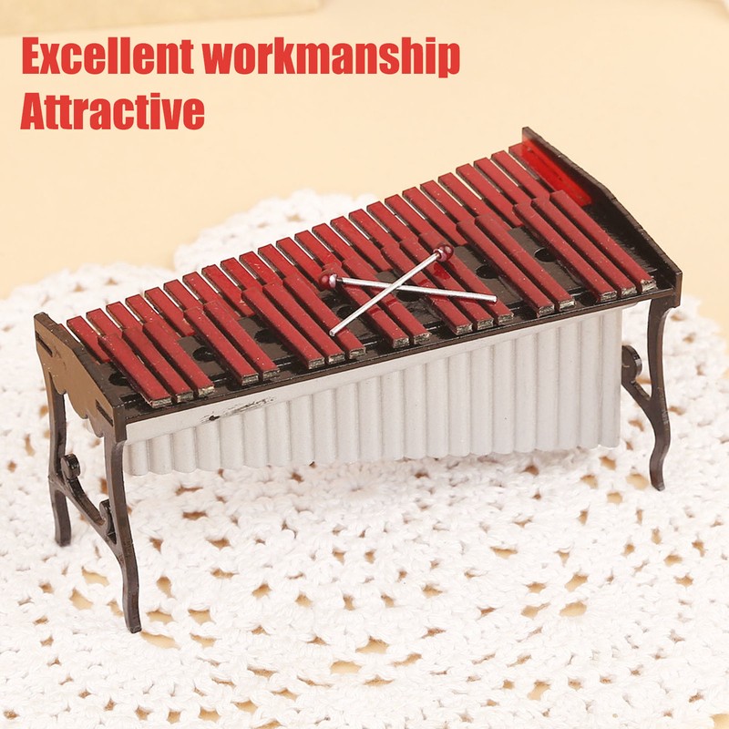 Dollhouse Marimba Instrument Miniature Realistic Home Decor Dollhouse Musical Instrument