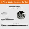 Uotyle 3Pcs Extension Set 3/8 Inch, Socket Extension Bar Drive