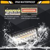 Auxbeam 7 Inch LED Light Bar, 300W 6 Modes Amber