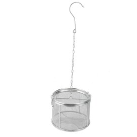Spice Filter, Stainless Steel Wire Mesh Design Tea Ball Strainer Soup Seasonings Seperation Basket Filter for Home Kitchen(14 * 10cm)