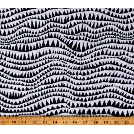 Free Spirit Fabric Cotton Kaffe Fassett Stash Sharks Teeth Cotton Fabric Print by the Yard D142.20