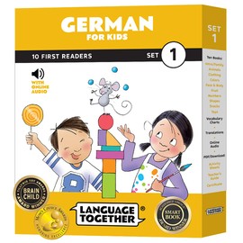 German for Kids: Beginner Learning Set of 10 First Reader Books with Online Audio and 100 Words: Learn German for Kids Ages 3-8, Set 1 by Language Together